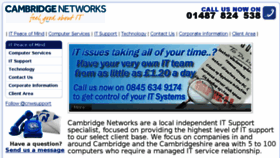 What Cambridge-networks.co.uk website looked like in 2018 (5 years ago)
