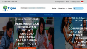 What Cigna.co.id website looked like in 2018 (6 years ago)