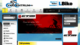 What Cyklocentrum.eu website looked like in 2018 (5 years ago)
