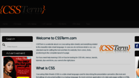 What Cssterm.com website looked like in 2018 (5 years ago)