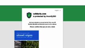 What Calidaria.com website looked like in 2018 (5 years ago)