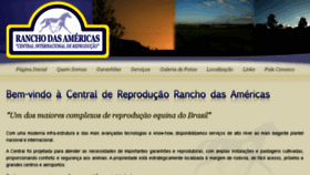What Centralranchodasamericas.com.br website looked like in 2018 (5 years ago)