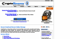 What Cryptoheaven.com website looked like in 2018 (5 years ago)