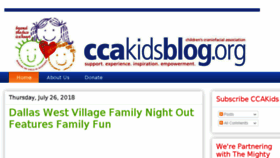 What Ccakidsblog.org website looked like in 2018 (5 years ago)