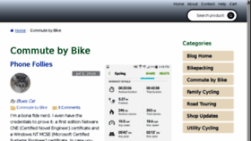 What Commutebybike.com website looked like in 2018 (5 years ago)
