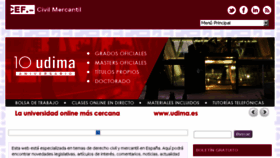 What Civil-mercantil.com website looked like in 2018 (5 years ago)