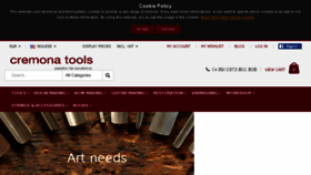 What Cremonatools.com website looked like in 2018 (6 years ago)