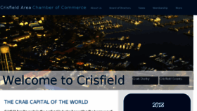 What Crisfieldchamber.com website looked like in 2018 (5 years ago)