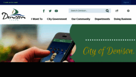 What Cityofdenison.com website looked like in 2018 (6 years ago)