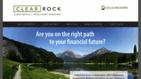 What Clearrockcapital.com website looked like in 2018 (5 years ago)