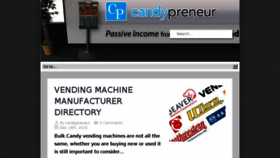 What Candypreneur.com website looked like in 2018 (5 years ago)