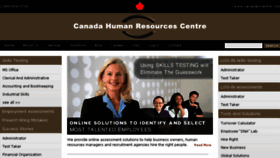 What Canadahrcentre.com website looked like in 2018 (5 years ago)