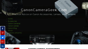 What Canoncamerageek.com website looked like in 2018 (5 years ago)