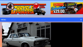 What Chryslerpower.com website looked like in 2018 (5 years ago)