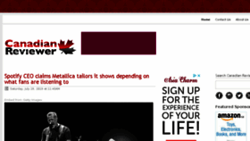 What Canadianreviewer.com website looked like in 2018 (5 years ago)