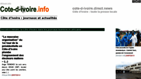 What Cote-d-ivoire.info website looked like in 2018 (5 years ago)