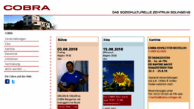 What Cobra-solingen.de website looked like in 2018 (5 years ago)