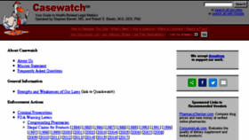 What Casewatch.org website looked like in 2018 (8 years ago)