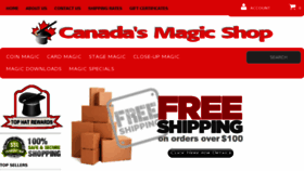 What Canadamagicshop.com website looked like in 2018 (5 years ago)