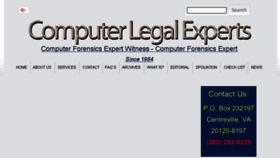 What Computerlegalexperts.com website looked like in 2018 (5 years ago)