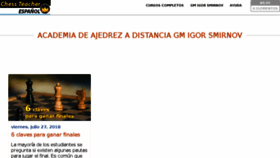 What Chess-teacher.es website looked like in 2018 (5 years ago)