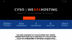 What Cyso.nl website looked like in 2018 (5 years ago)