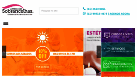 What Centrodassobrancelhas.com.br website looked like in 2018 (5 years ago)