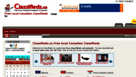 What Classifieds.ca website looked like in 2018 (5 years ago)