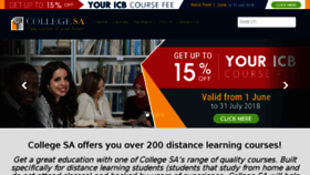 What Collegesa.co.za website looked like in 2018 (5 years ago)