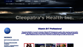 What Cleopatrashealth.com website looked like in 2018 (5 years ago)
