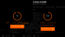 What Cashgamefestival.com website looked like in 2018 (5 years ago)