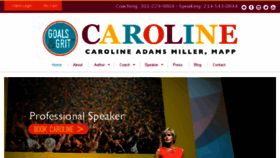 What Carolinemiller.com website looked like in 2018 (5 years ago)