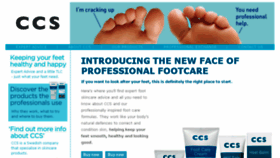 What Ccsfootcare.co.uk website looked like in 2018 (5 years ago)