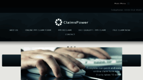 What Claimspower.com website looked like in 2018 (5 years ago)