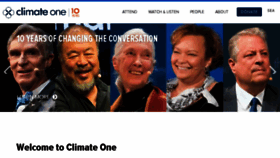 What Climate-one.org website looked like in 2018 (5 years ago)