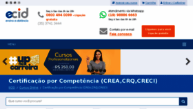 What Certificacaoporcompetencia.com.br website looked like in 2018 (5 years ago)
