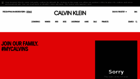 What Calvinklein.co.uk website looked like in 2018 (5 years ago)