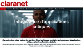What Claranet.fr website looked like in 2018 (5 years ago)