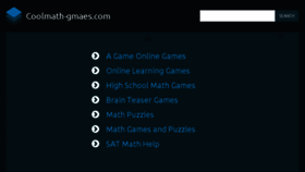 What Coolmath-gmaes.com website looked like in 2018 (5 years ago)