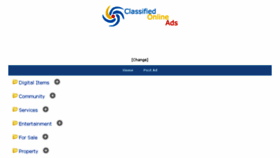 What Classifiedonlineads.net website looked like in 2018 (8 years ago)