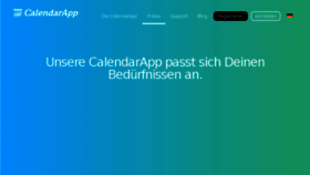 What Calendarapp.de website looked like in 2018 (5 years ago)