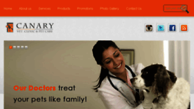What Canary-vet.com website looked like in 2018 (5 years ago)