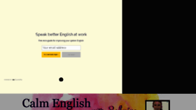 What Calmenglish.com website looked like in 2018 (5 years ago)