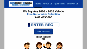 What Carsboughtforcash.ie website looked like in 2018 (5 years ago)
