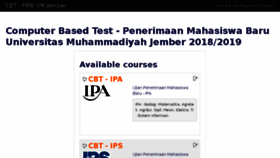 What Cbt.unmuhjember.ac.id website looked like in 2018 (5 years ago)
