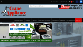 What Craneappliance.com website looked like in 2018 (5 years ago)