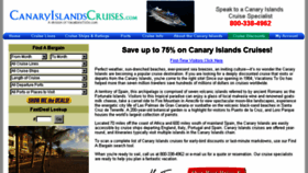 What Canaryislandscruises.com website looked like in 2018 (5 years ago)