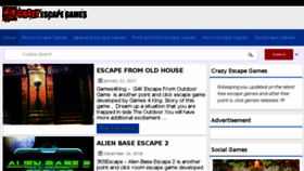 What Crazyescapegames.com website looked like in 2018 (5 years ago)