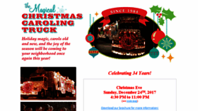 What Christmascaroling.org website looked like in 2018 (5 years ago)