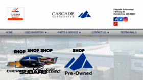 What Cascadeautocenter.com website looked like in 2018 (5 years ago)